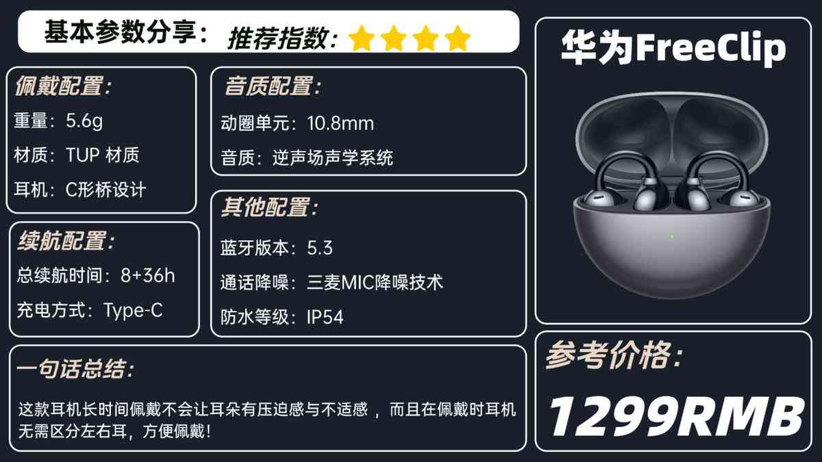 华为、南卡、荣耀耳夹式耳机全方位测评：性能对比与使用体验解析